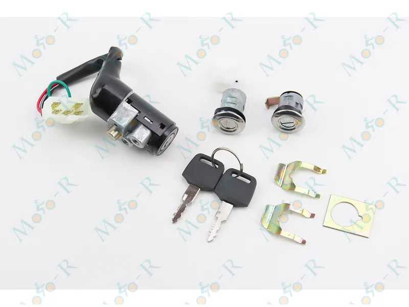 Фото 2 - Замок зажигания комплект Honda Dio AF 18/27 (5 проводов)