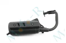 Глушник Honda DIO AF18/AF24 (чорна накладка)