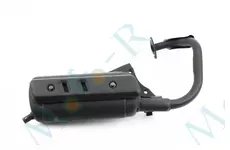 Глушник Honda DIO AF18/AF24 (чорна накладка)
