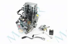 Двигун мотоциклетний у зборі CGT-200cc + карбюратор + комутатор (водяне охолодження)