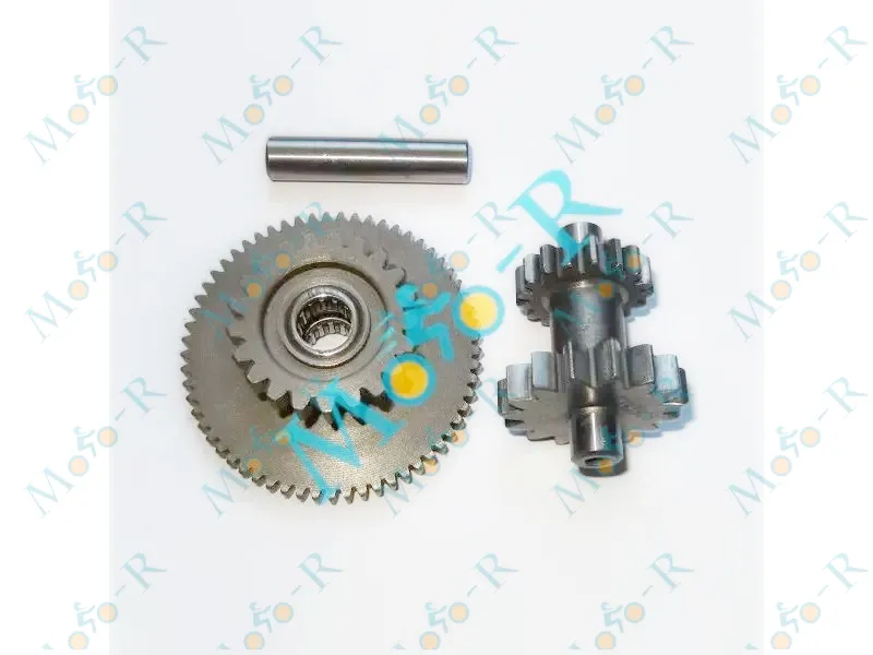 Фото 3 - Шестерня стартера CG150/250cc (2 шт) Zubr 18 зуб маленькая + промежуточная