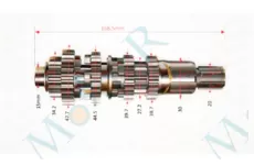 Первичный вал CG/CB 150/250cc 168,5 mm