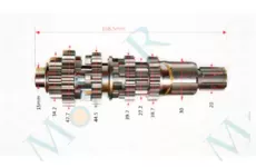 Первичный вал CG/CB 150/250cc 168,5 mm