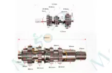 Коробка передач CG/CB 150/250cc (168mm, 157mm)