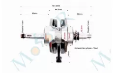 Коленвал в сборе CB150 197,5mm 14 палец, шатун 126mm