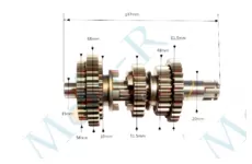 Вторичный вал CG/CB 150/250cc 147mm
