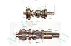 Коробка в сборе CG/CB 150/250cc (147mm, 166mm)