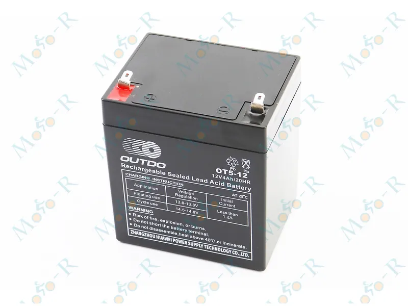 Фото 2 - Аккумулятор 12V4Ah OT5-12 кислотный (L90*W70*H102mm) для ИБП, игрушек и др. OUTDO
