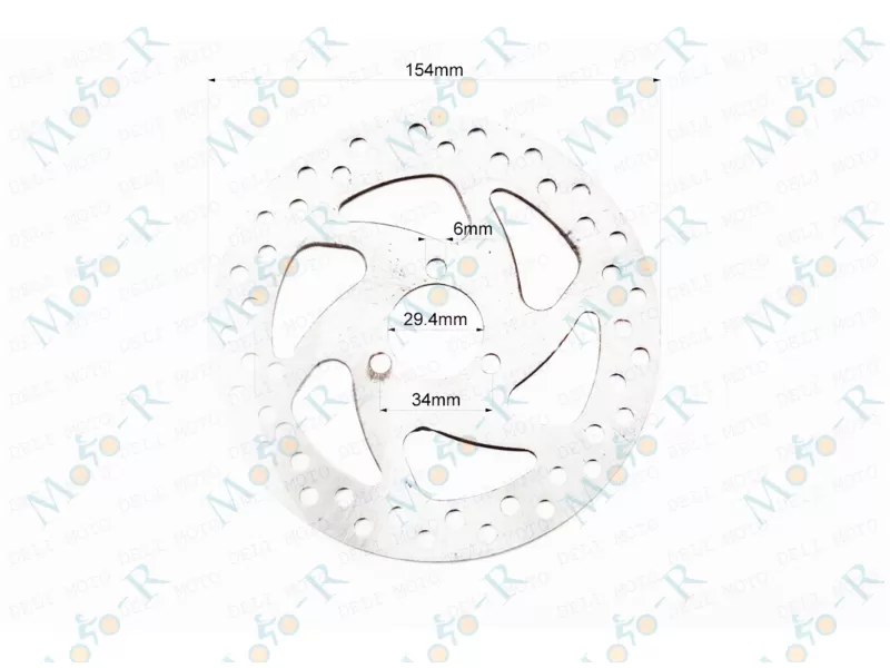 Фото 2 - Диск тормозной ATV 154 mm 29,4 mm крепление 3 болта