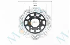  Tekken 250 Диск гальмівний задній, D-220мм NEW