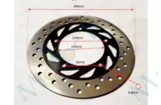 Диск тормозной 240 mm крепление 5 болтов