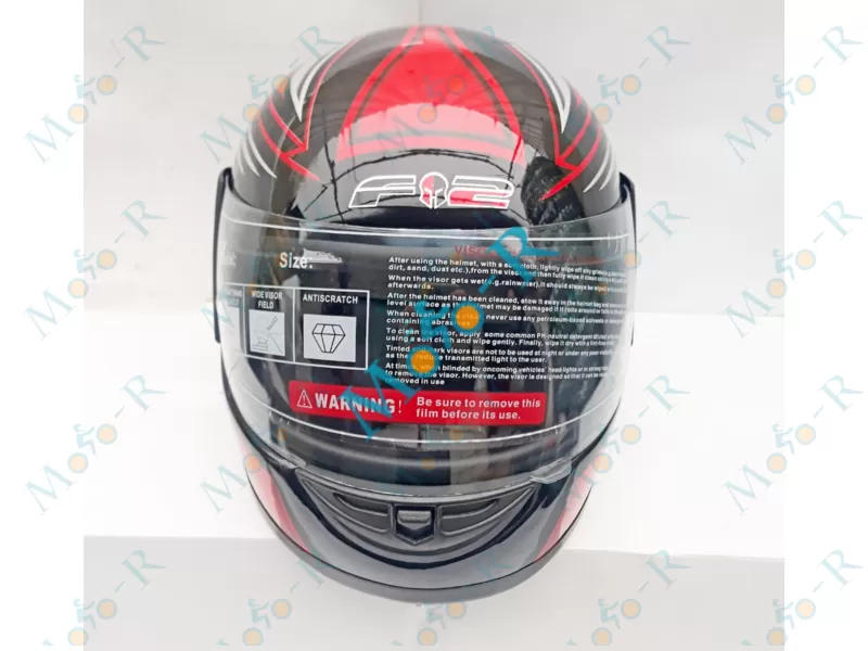 Фото 3 - Шлем Интеграл/фулл-фейс (full-face) F2-825-3  цвет BLACK/RED, РАЗМЕРS 55-56 см