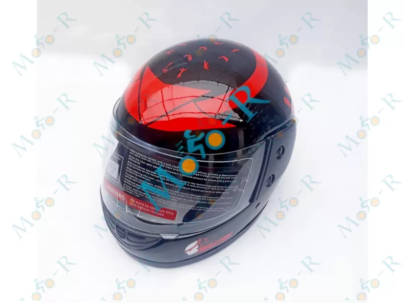Фото 3 - Шлем Интеграл/фулл-фейс (full-face) F2-825-4  цвет BRILLIANT BLACK WITH RED, РАЗМЕР S 55-56 см