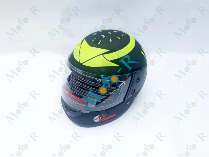 Фото 3 - Шлем Интеграл/фулл-фейс (full-face) F2-825-4  цвет FIAT BLACK WITH NEON YELLOW, РАЗМЕР S 55-56 см