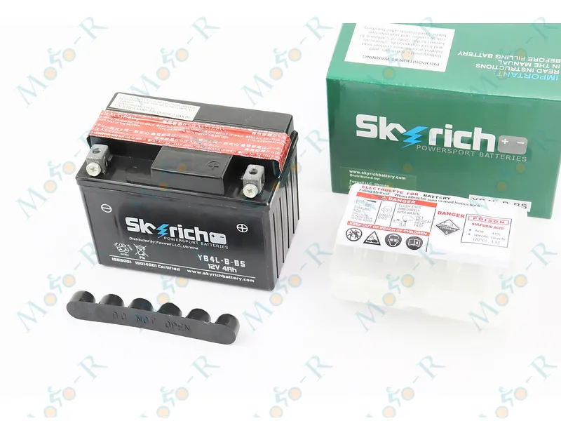 Фото 2 - Аккумулятор 12V4Ah YB4L-B-BS кислотный (L120*W70*H90mm) Skyrich