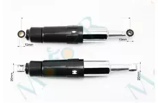 Амортизатор задній JH/CB/CG - 330мм*d60мм (втулка 12мм / втулка 10мм) закритий регул., чорний к-кт 2шт