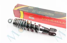  Амортизатор задній GY6/Yamaha - 250мм*d55мм (втулка 10мм / вилка 8мм) регул., попелястий