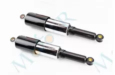  Амортизатор задній 350mm*d60mm (втулка 12mm / втулка 12mm) закритий регул., чорний к-кт 2шт