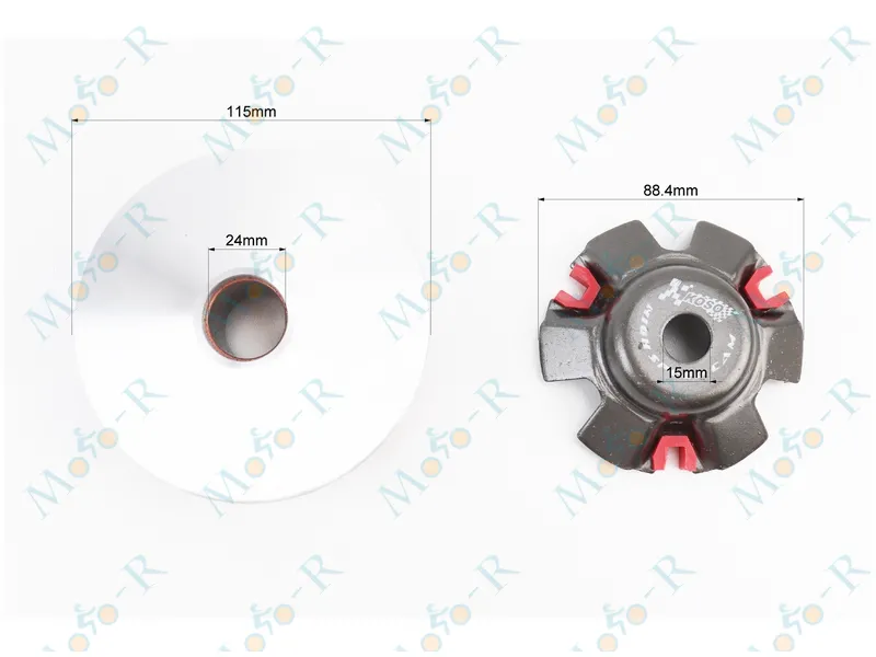 Фото 4 - Вариатор передний GY 6 125/150 тюнинг KOSO