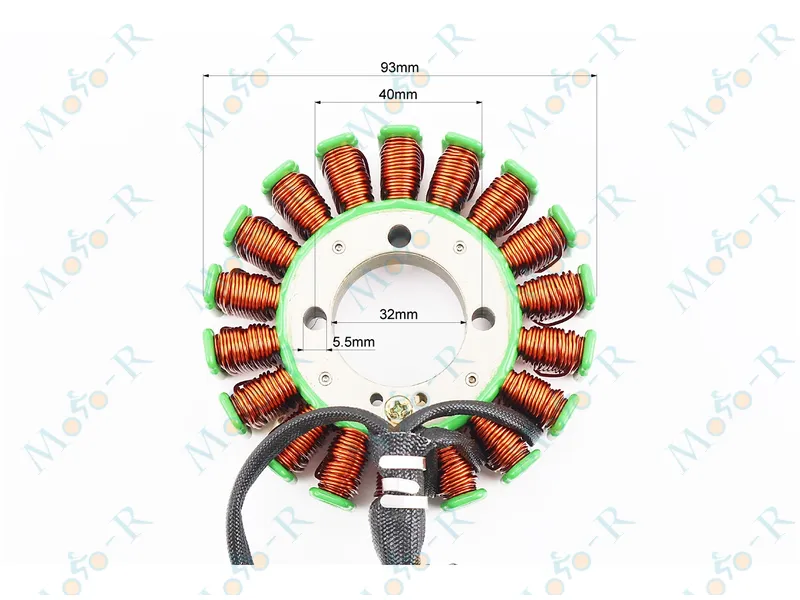 Фото 4 - Loncin JL200-68A Статор магнето (генератора) (18 катушек 