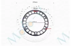 Диск тормозной 275mm 132mm крепление 5 болтов