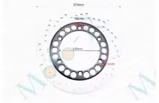 Диск тормозной 275mm 132mm крепление 5 болтов