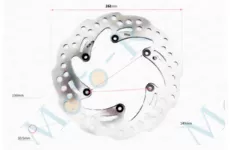 Диск тормозной 262mm крепление 6 болтов