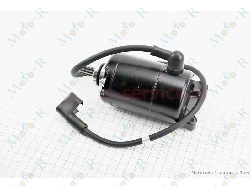 Фото 3 - Loncin- LX300-6 Стартер в сборе (9 шлицов) черный