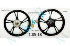 Диск колесный задний литой 18Х1,85 (под резинки) 