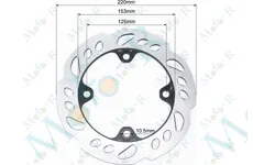 Loncin- JL200-68A Диск гальмівний задній тип 2