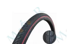 28 x 1,75 DELI TIRE S-209 чорна з червоною смугою