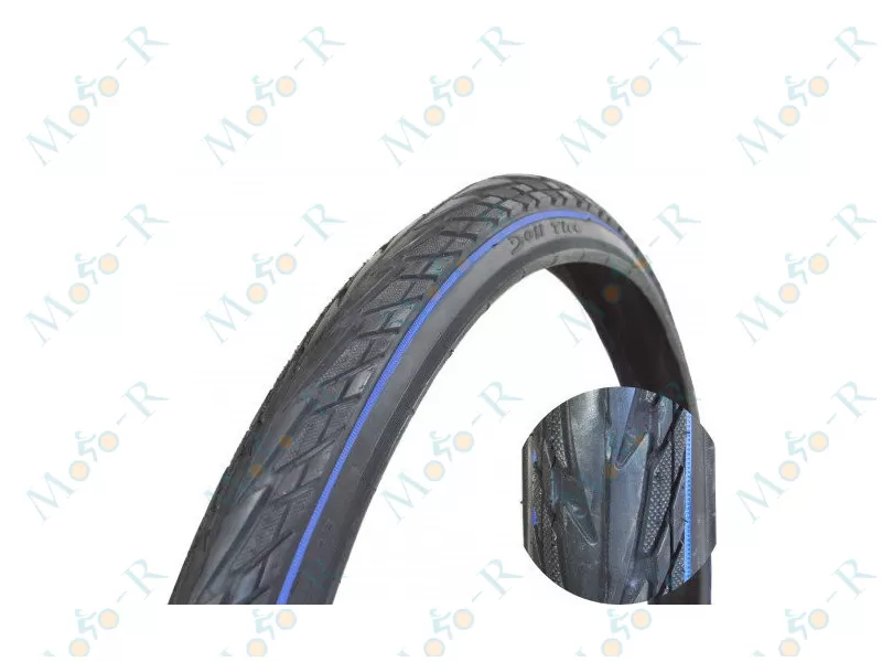 Фото 2 - 28 x 1,75 DELI TIRE  SA-256 черная с синей полосой