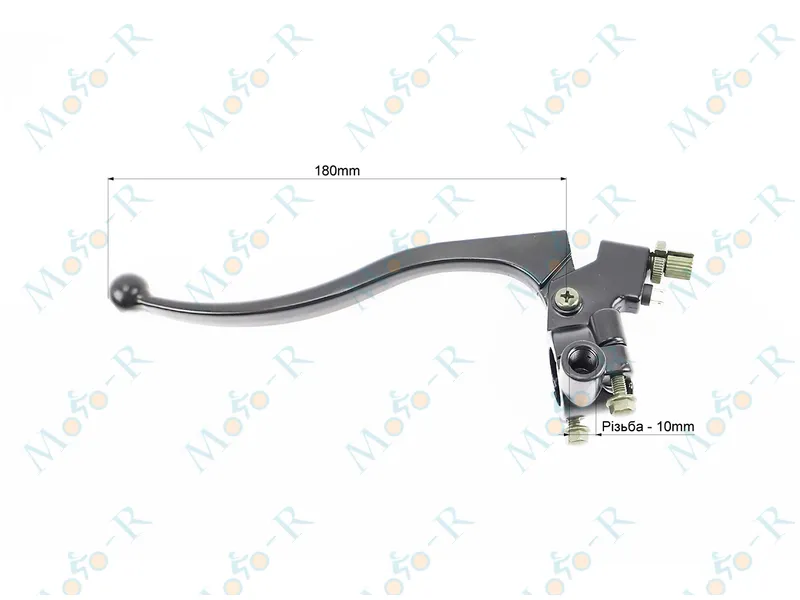 Фото 4 - Loncin LX250GY-3 Рычаг руля левый с креплением под зеркало (М10) FENGRI