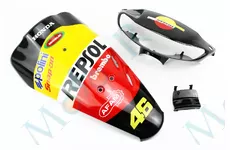 Honda DIO AF-34 пластик - к-кт фарбовані 5 деталей, TUNING