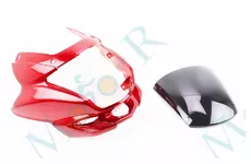 Обтічник фари Viper V150A + вітрове скло чорний/червоний/синій