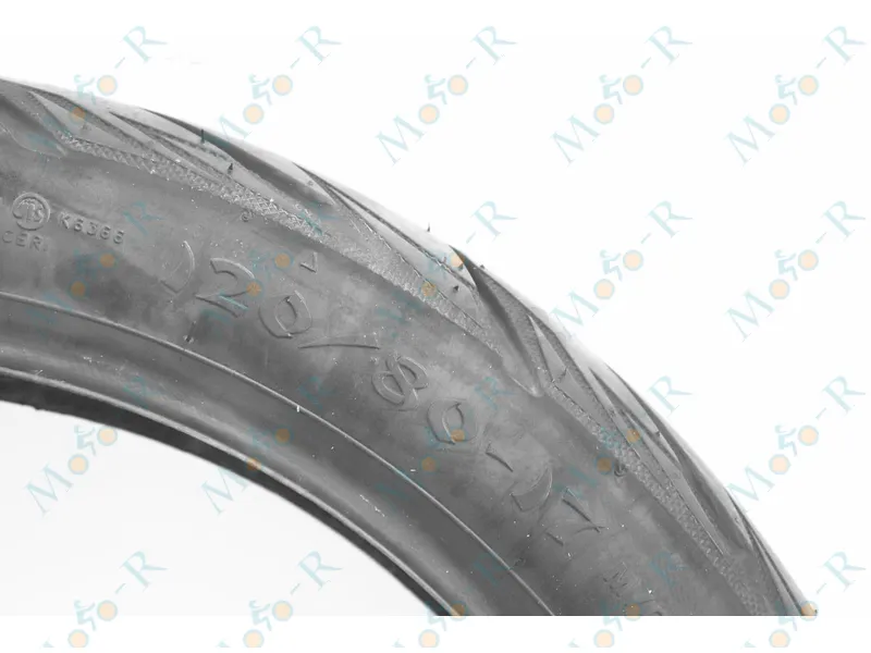 Фото 4 - Мотошины 120/80-17 DELI TIRE SB-128 (бескамерная шина)