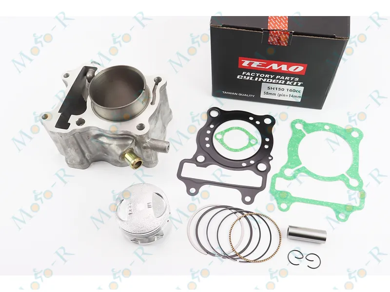 Фото 2 - Цилиндр к-кт (цпг) Honda SH150 160cc-58мм (палец 14мм)Тайвань TEMO