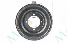 Диск сталевий 8 * 6 d = 90; 4відп.*110mm ТИП-2