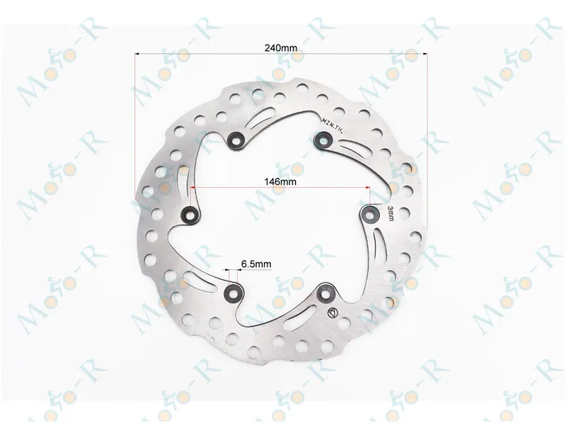 Фото 3 - Диск гальмівний задній Shineray XY250GY-6B