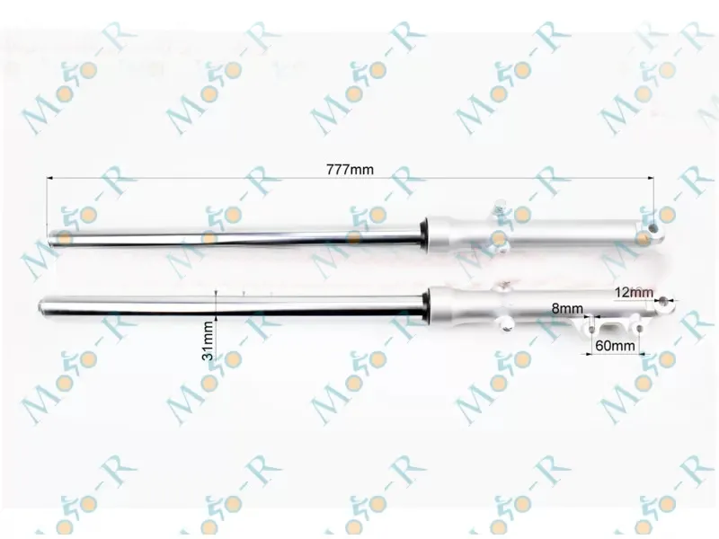 Фото 3 - Амортизатор передний (перья) LONCIN / Kinlon JL150-70C  , лев, прав. к-кт (диск.торм.)