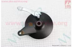 Панель тормозная LONCIN задняя с колодками на литое колесо, ЧЕРНЫЙ