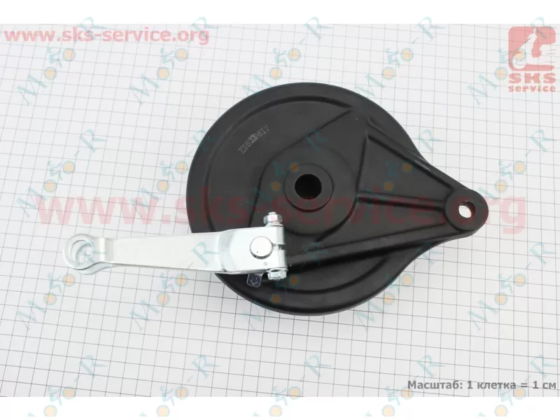 Фото 2 - Loncin- LX200GY-3 Панель тормозная задняя с колодками , ЧЕРНЫЙ