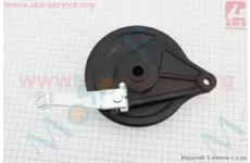 Loncin-LX200GY-3 Панель гальмівна задня з колодками, ЧОРНИЙ