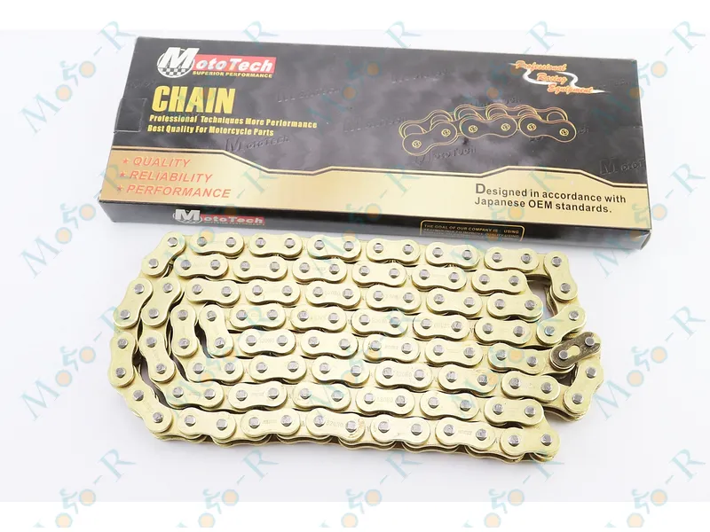Фото 2 - Цепь привода колеса 520HO*116L Mototech GOLD (с сальниками)